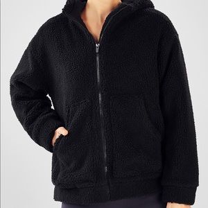Fabletics Lotta Cocoon Oversized Fleece Zip Hoodie